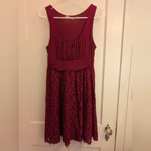 Lacy raspberry Mai Tai / Modcloth dress